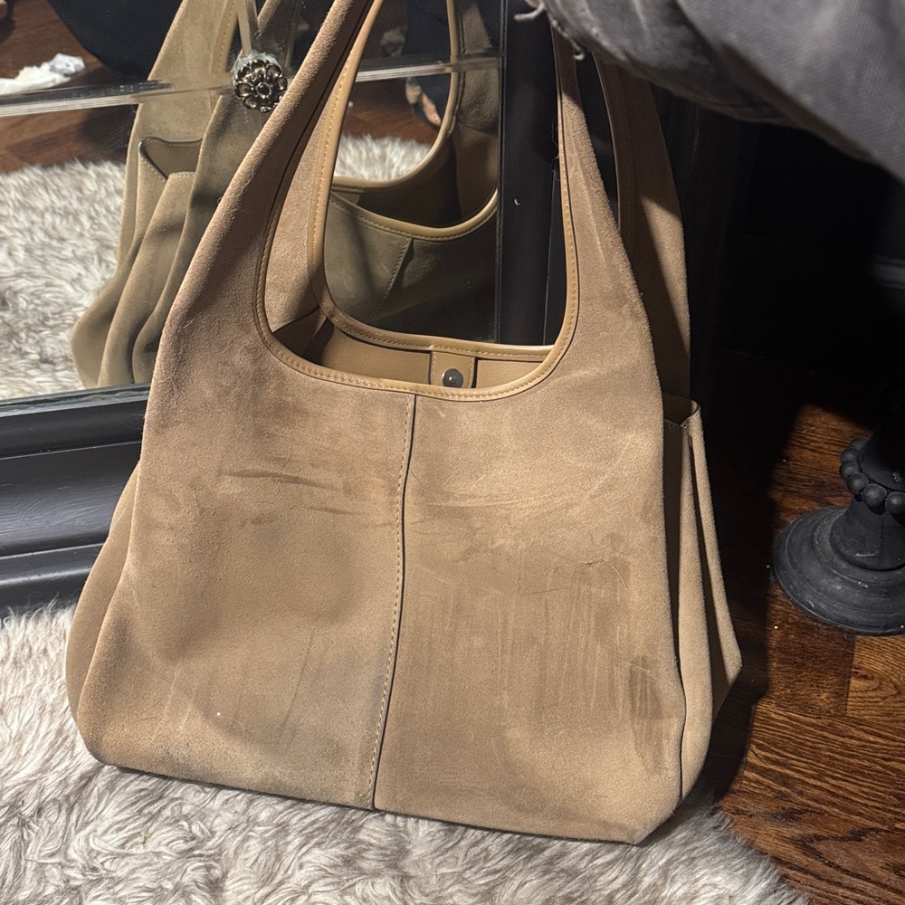 Large Coach Lana Suede Light brown - Picture 3 of 7